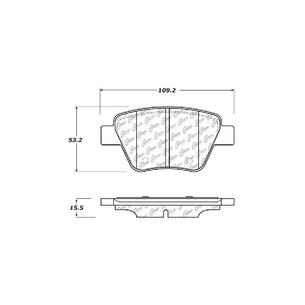 2005-2012 Audi A3 Disc Brake Pad Set - Rear (Centric)