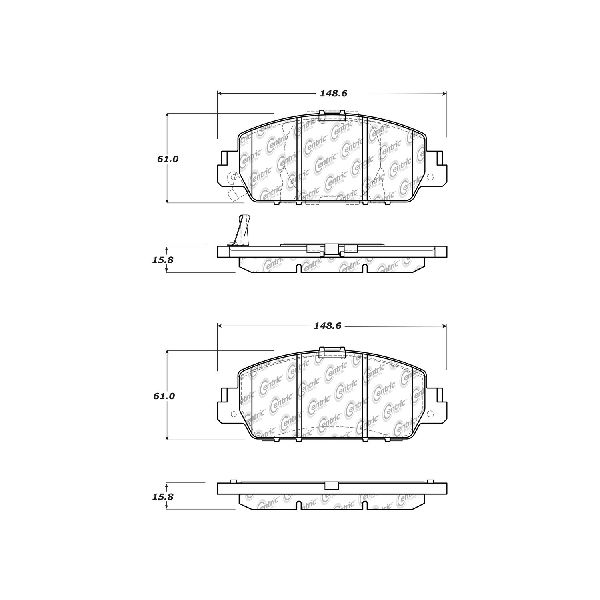2016-2021 Honda HR-V Disc Brake Pad Set - Front (Centric)