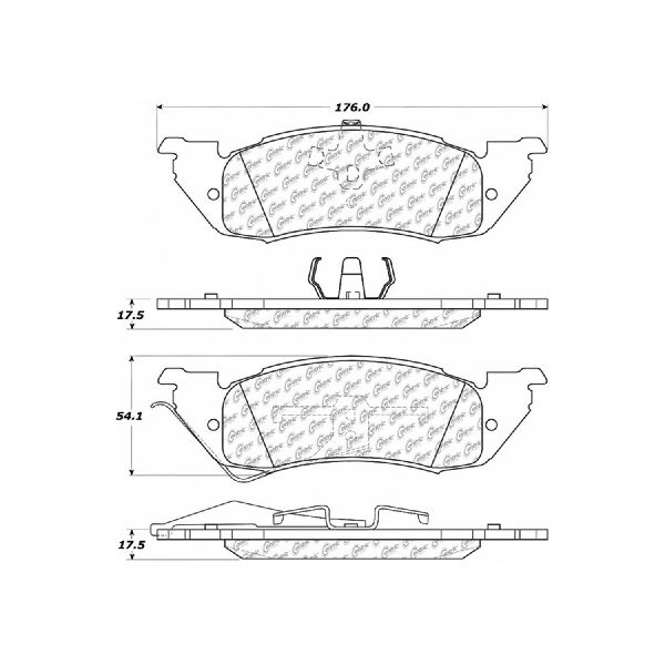 1991-1998 Dodge Dakota Disc Brake Pad Set - Front (Centric)