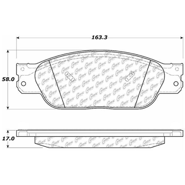 2000-2006 Lincoln LS Disc Brake Pad Set - Front (Centric)