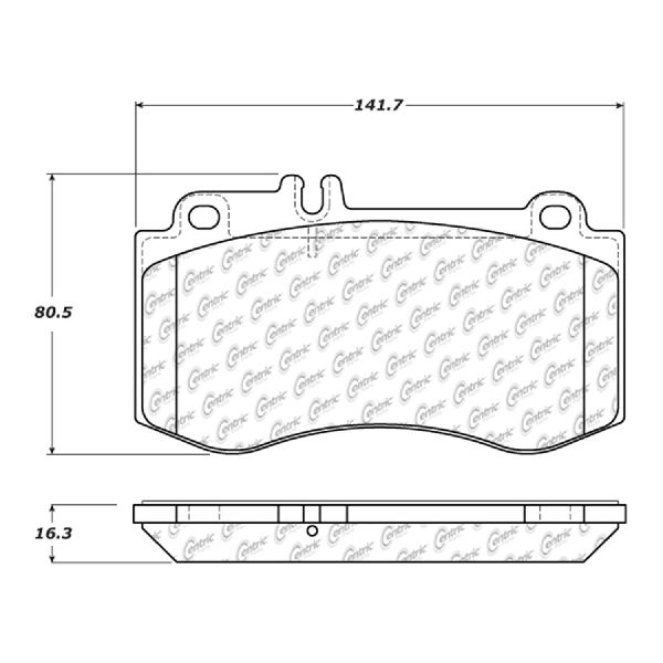 2010-2016 Mercedes-Benz E350 Disc Brake Pad Set - Front (Centric)