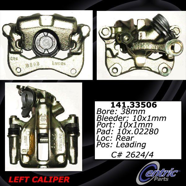 1997-1999 Audi A8 Disc Brake Caliper - Rear Right (Centric)