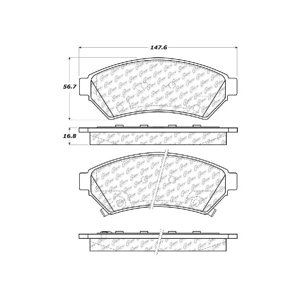 2005-2007 Saturn Relay Disc Brake Pad Set - Front (Centric)