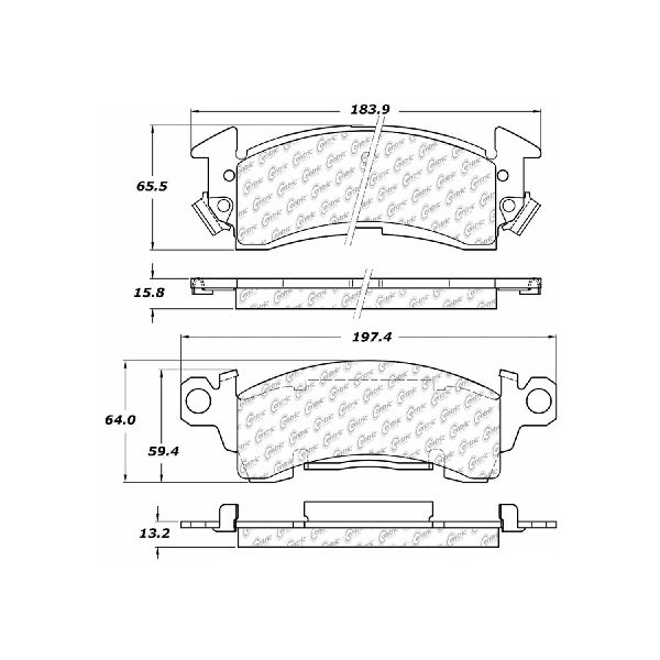 1970 Buick LeSabre Disc Brake Pad Set - Front (Centric)