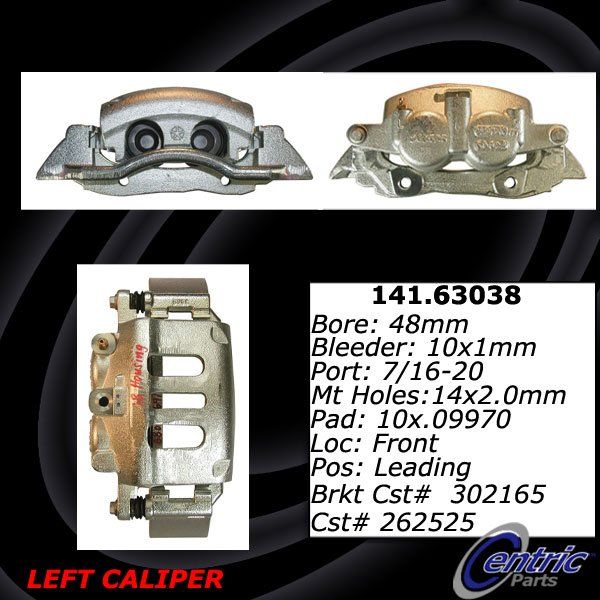 2004-2008 Chrysler Pacifica Disc Brake Caliper - Front Left (Centric)