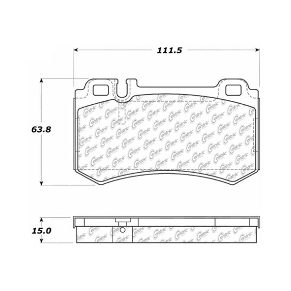 2003-2013 Mercedes-Benz S600 Disc Brake Pad Set - Rear (Centric)
