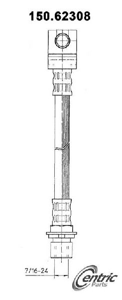 1974-1990 Chevrolet Caprice Brake Hydraulic Hose - Rear (Centric)
