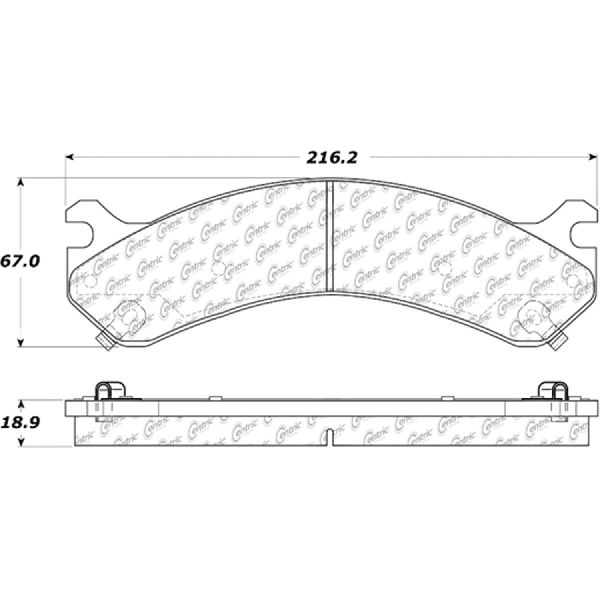 2001-2006 GMC Sierra 3500 Disc Brake Pad Set - Rear (Centric)