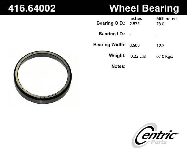 1976-1993 Jaguar XJS Wheel Bearing Race - Rear Inner (Centric)