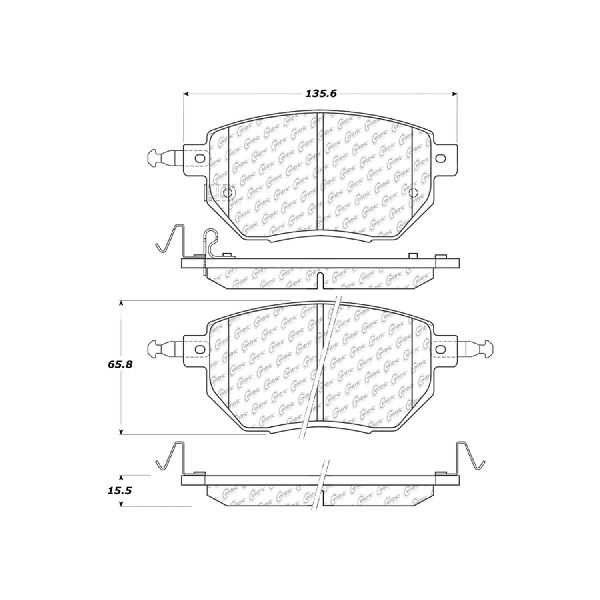 2003-2011 Nissan Murano Disc Brake Pad Set - Front (Centric)