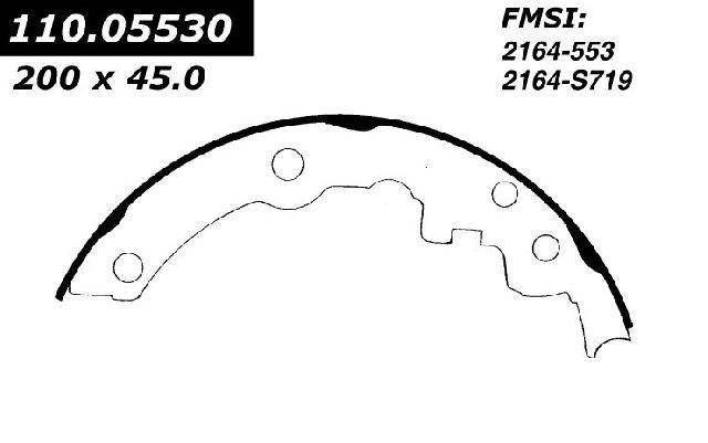 1982-2002 Chevrolet Cavalier Drum Brake Shoe - Rear (Centric)