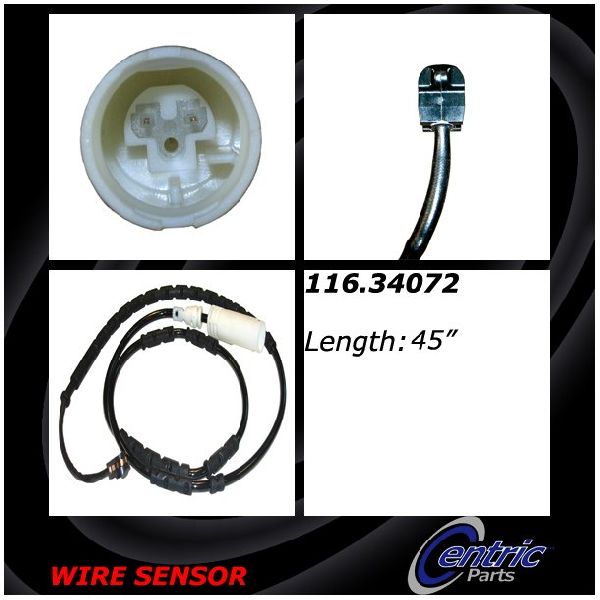 2010-2015 BMW X1 Disc Brake Pad Wear Sensor - Rear (Centric)