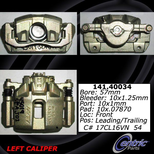 2004-2014 Acura TSX Disc Brake Caliper - Front Left (Centric)