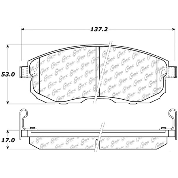 2011-2017 Nissan Juke Disc Brake Pad Set - Front (Centric)