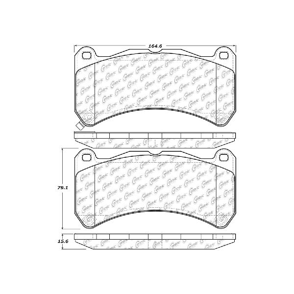 2008-2014 Lexus IS F Disc Brake Pad Set - Front (Centric)