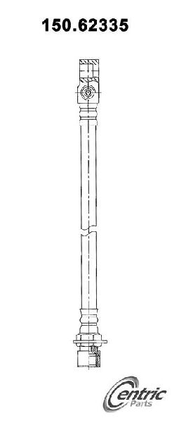 1991-1996 Chevrolet Caprice Brake Hydraulic Hose - Rear or Rear Upper (Centric)