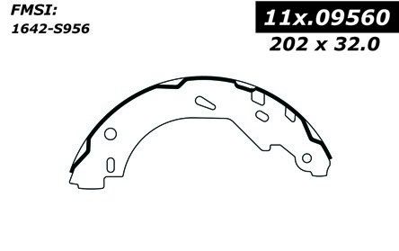 2005-2015 Smart Fortwo Drum Brake Shoe - Rear (Centric)
