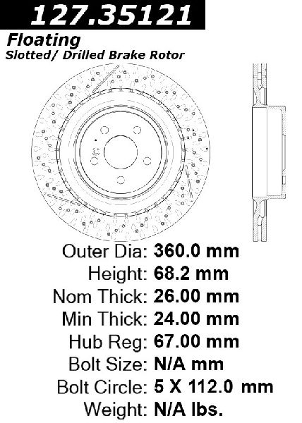 2012-2014 Mercedes-Benz CLS63 AMG Disc Brake Rotor - Rear (Centric)