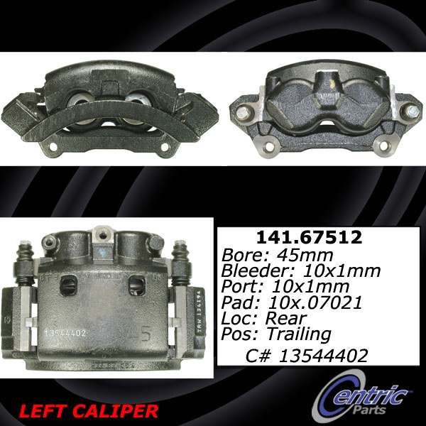 2003-2008 Dodge Ram 2500 Disc Brake Caliper - Rear Right (Centric)