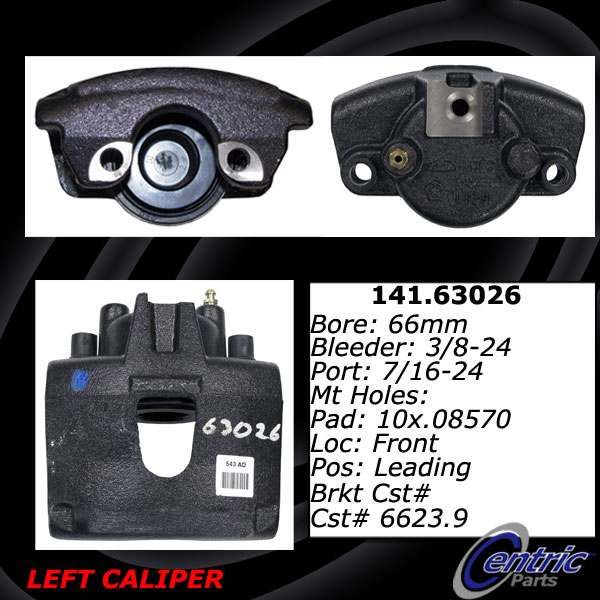 2001-2007 Dodge Caravan Disc Brake Caliper - Front Right (Centric)