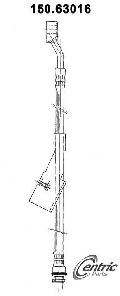 1976-1979 Dodge Aspen Brake Hydraulic Hose - Front Left (Centric)