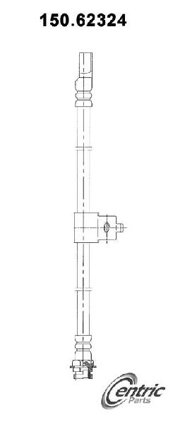 1984-1987 Pontiac Fiero Brake Hydraulic Hose - Rear Left (Centric)