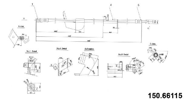 2003-2013 Chevrolet Express 2500 Brake Hydraulic Hose - Front Right (Centric)