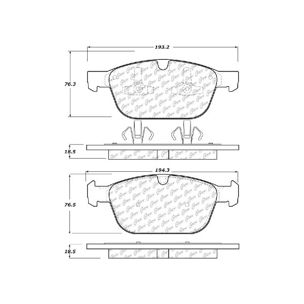 2003-2014 Volvo XC90 Disc Brake Pad Set - Front (Centric)