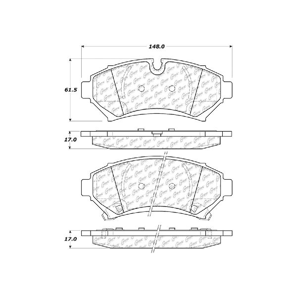 1998-2003 Cadillac Seville Disc Brake Pad Set - Front (Centric)