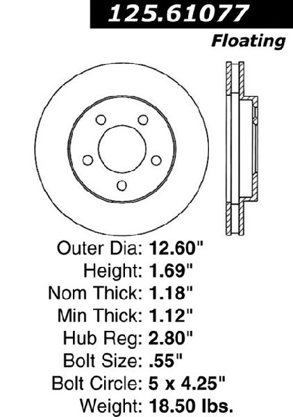 2003-2005 Jaguar S-Type Disc Brake Rotor - Front (Centric)