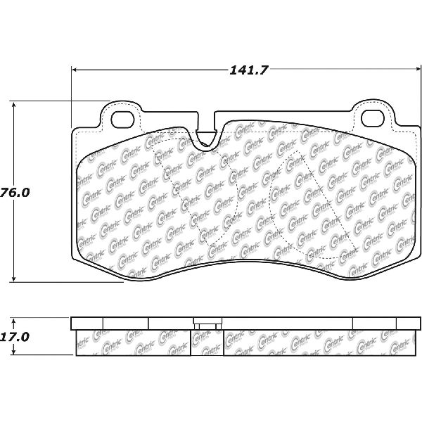 2007-2013 Mercedes-Benz S600 Disc Brake Pad Set - Front (Centric)