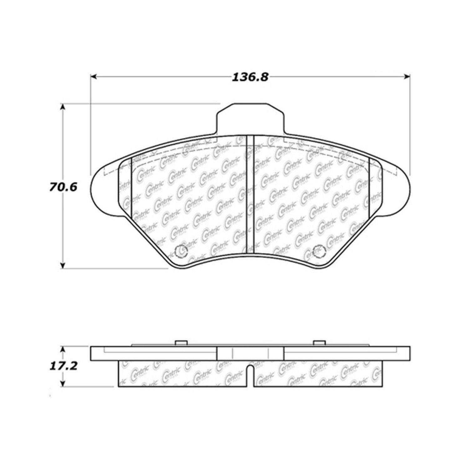 1998, 1997, 1996, 1995, 1994 Ford Mustang Disc Brake Pad Set