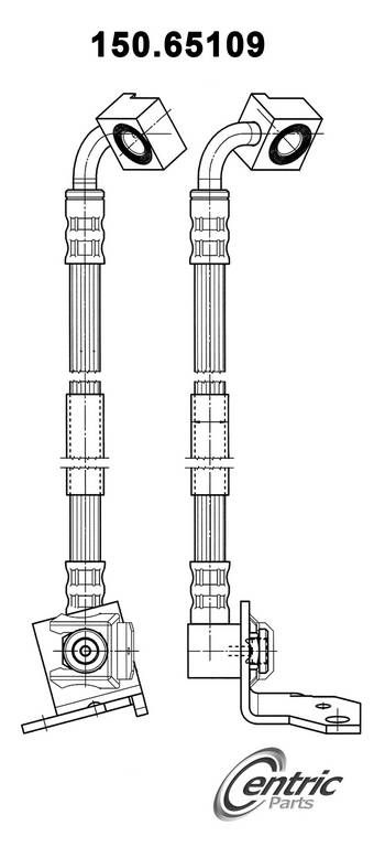 2001, 2000, 1999, 1998, 1997, 1996 Ford Explorer Brake Hydraulic Hose