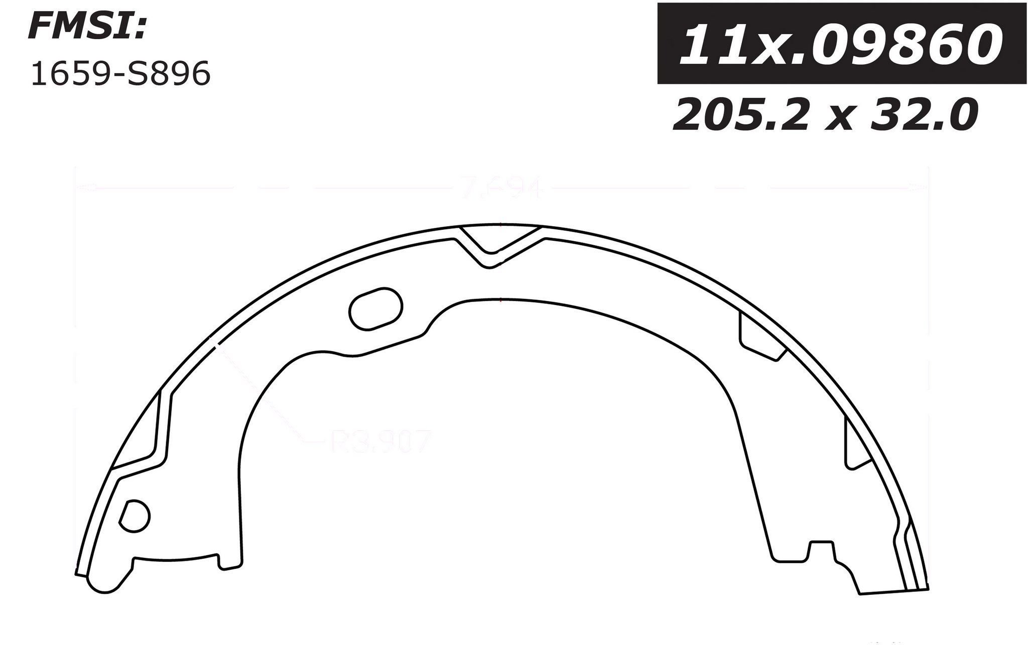 Parking Brake Shoe