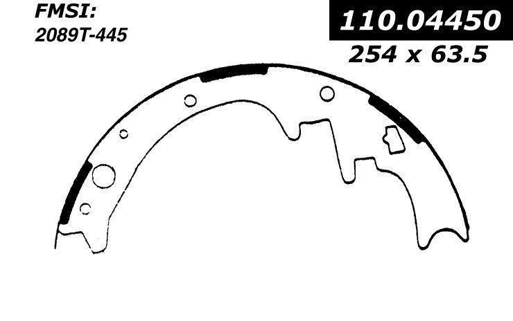 1978, 1977 Dodge Monaco Drum Brake Shoe