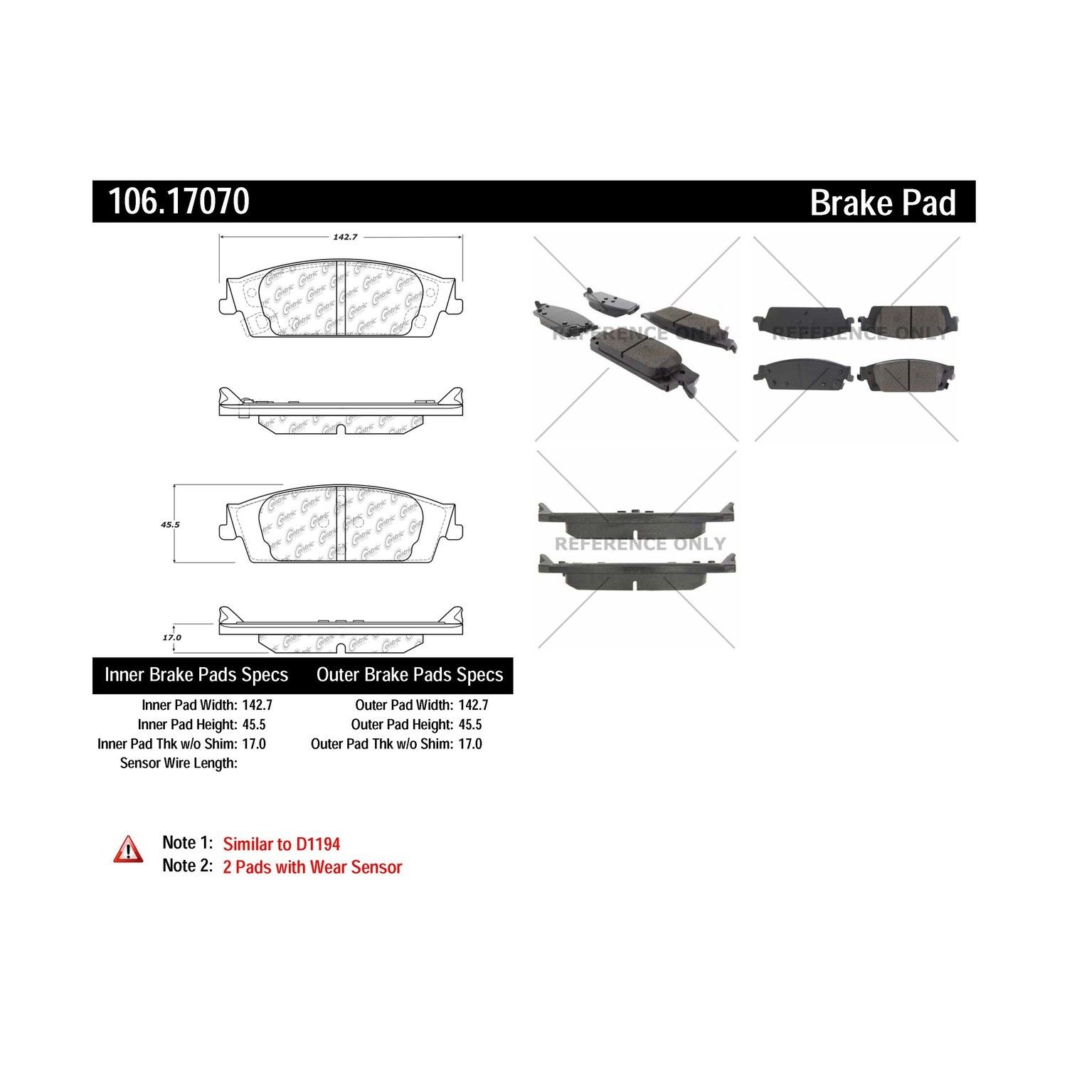 2014 GMC Sierra Disc Brake Pad Set
