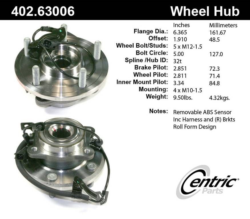 Dodge Journey Wheel Bearing and Hub Assembly Replacement (Centric, FAG