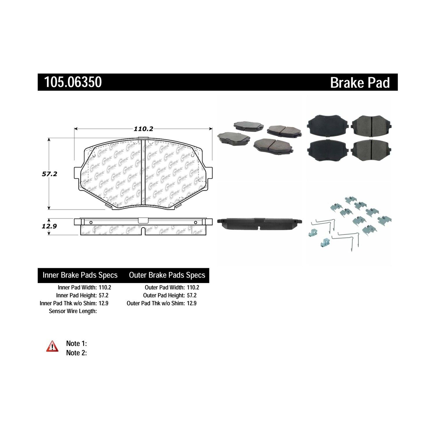 2002, 2001, 2000, 1999, 1998, 1997, 1996, 1995, 1994 Mazda Miata Disc Brake Pad Set