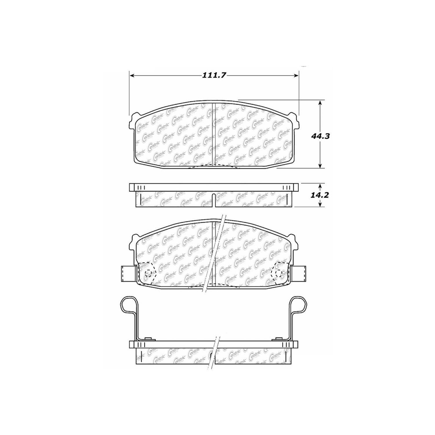 1984, 1983, 1982, 1981 Nissan Maxima Disc Brake Pad Set