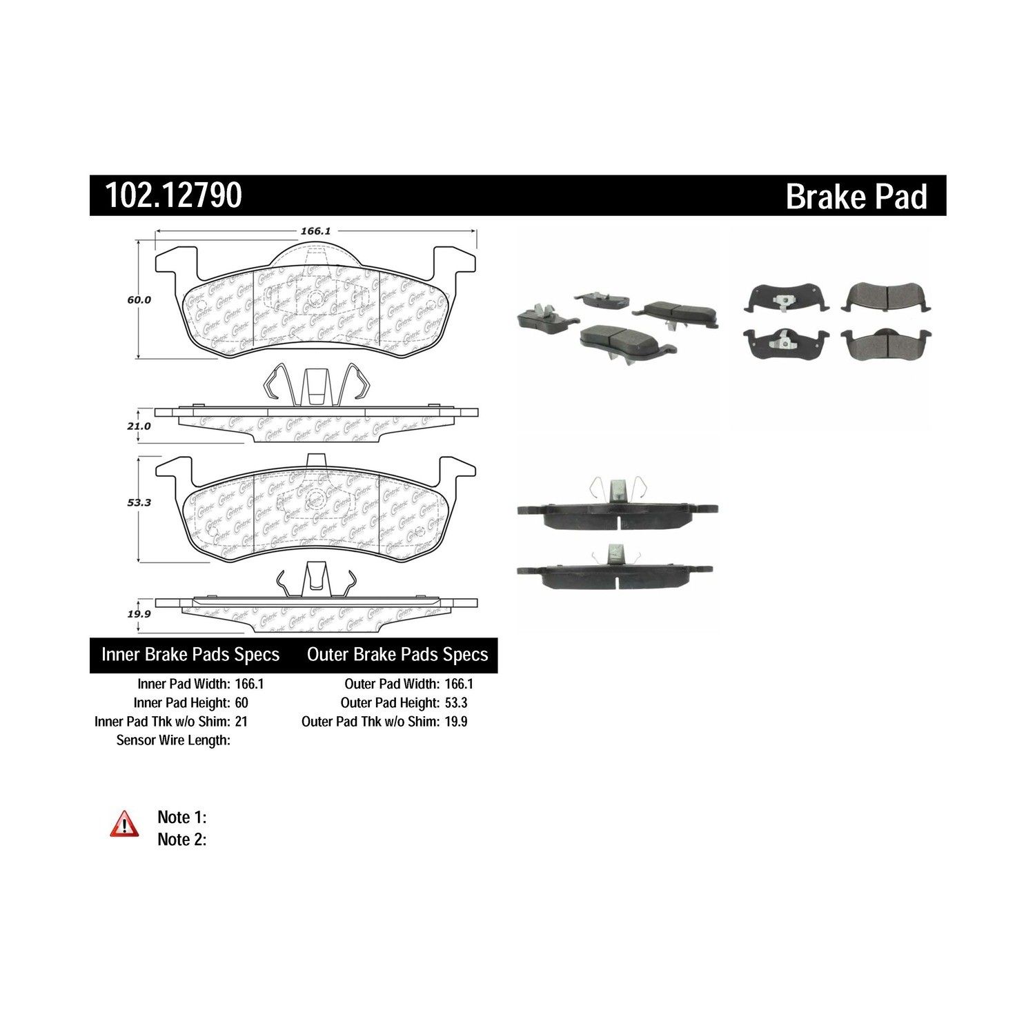 2017, 2016, 2015, 2014, 2013, 2012, 2011, 2010, 2009, 2008, 2007 Ford Expedition Disc Brake Pad Set