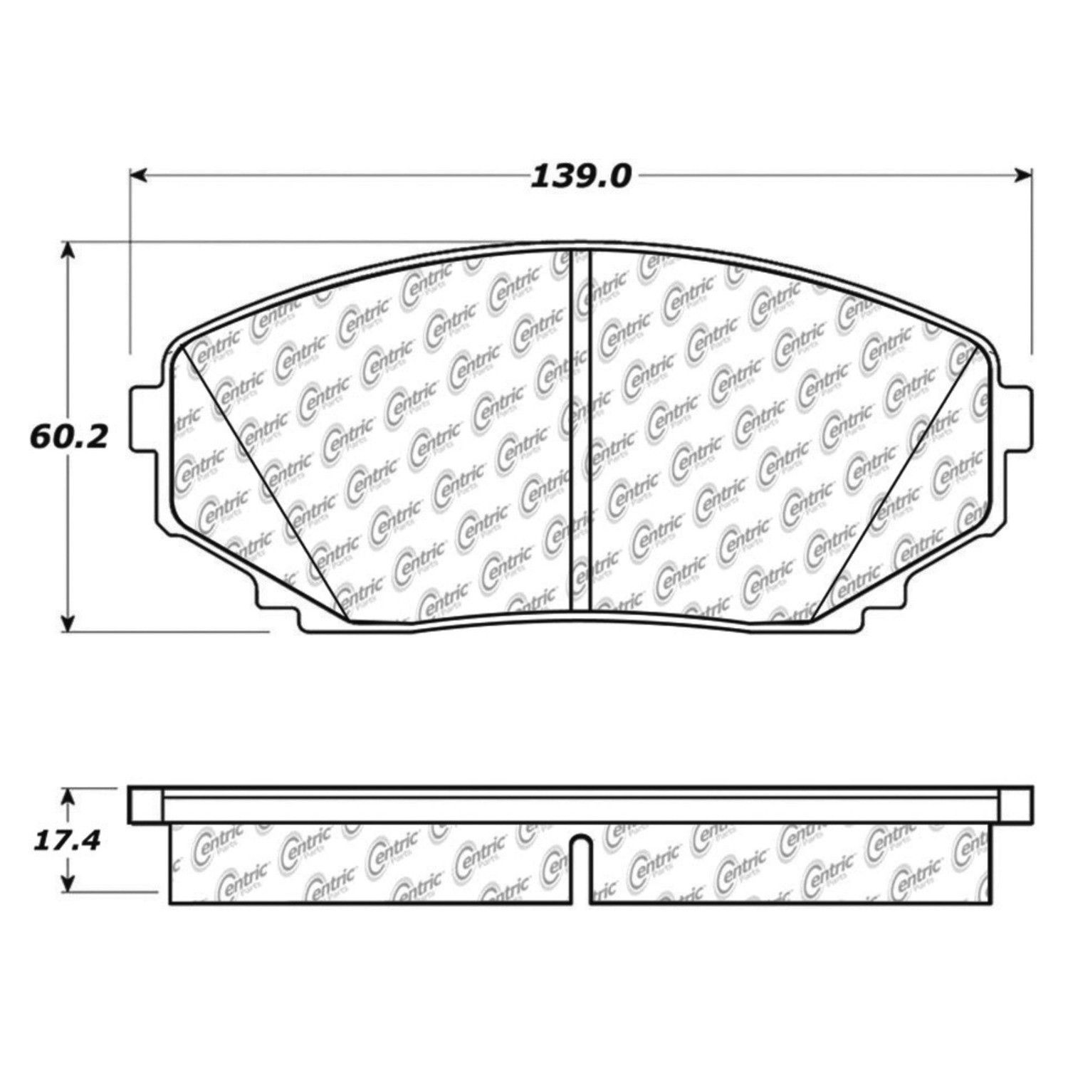 2014, 2013, 2012, 2011, 2010, 2009, 2008, 2007 Ford Edge Disc Brake Pad Set