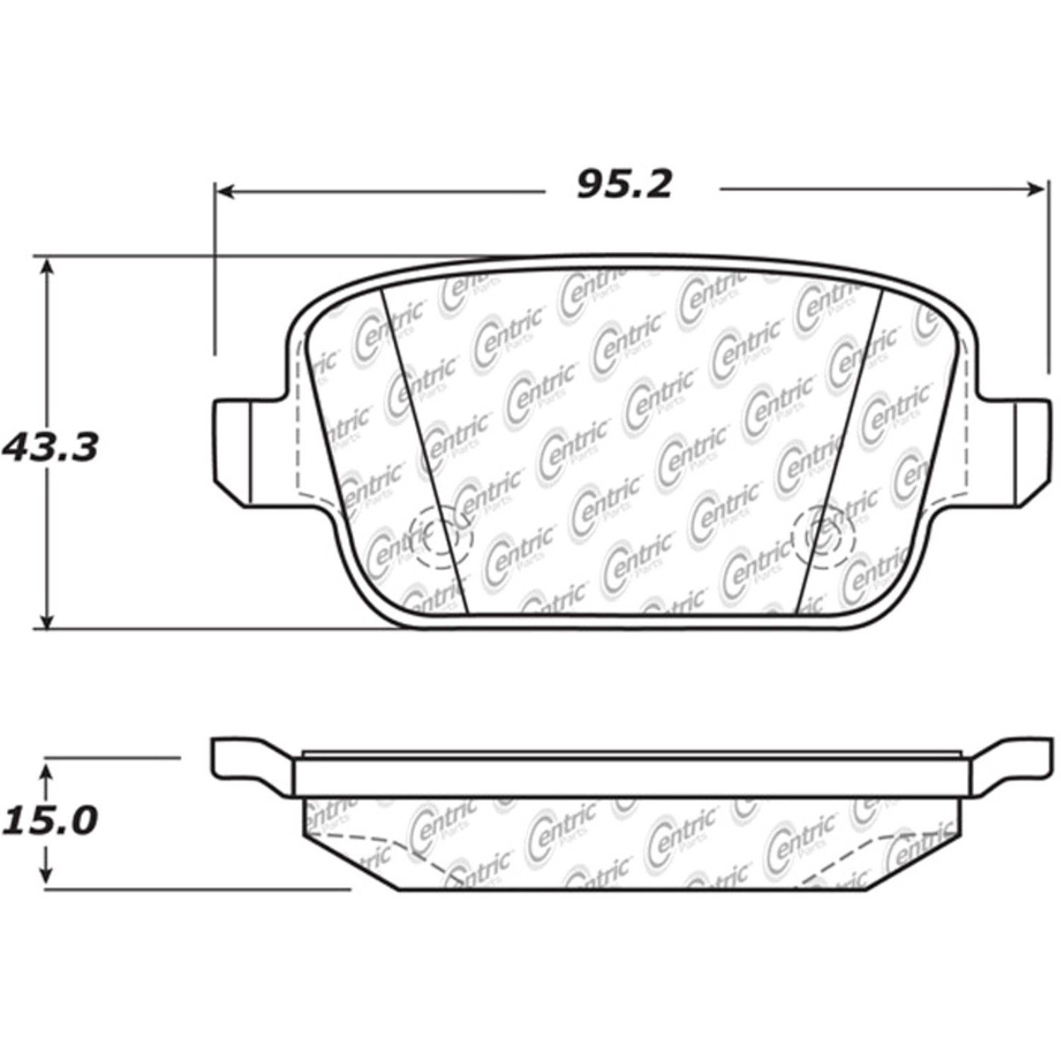 2012, 2011, 2010, 2009, 2008 Land Rover LR2 LR2 Disc Brake Pad Set