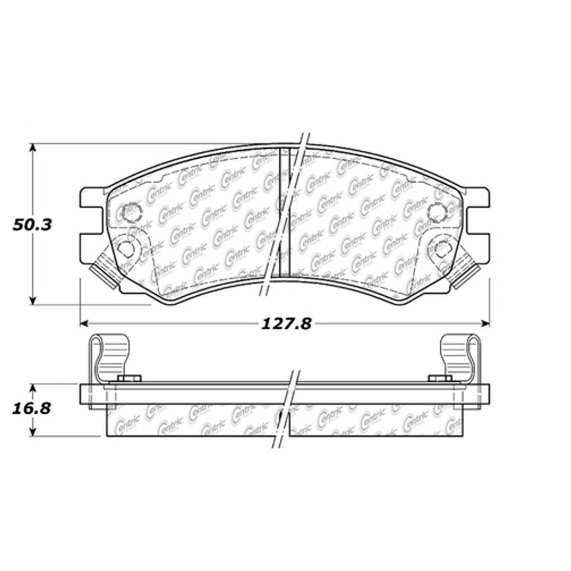 2002, 2001, 2000, 1999, 1998, 1997, 1996, 1995, 1994, 1993, 1992, 1991 Saturn SL Disc Brake Pad Set