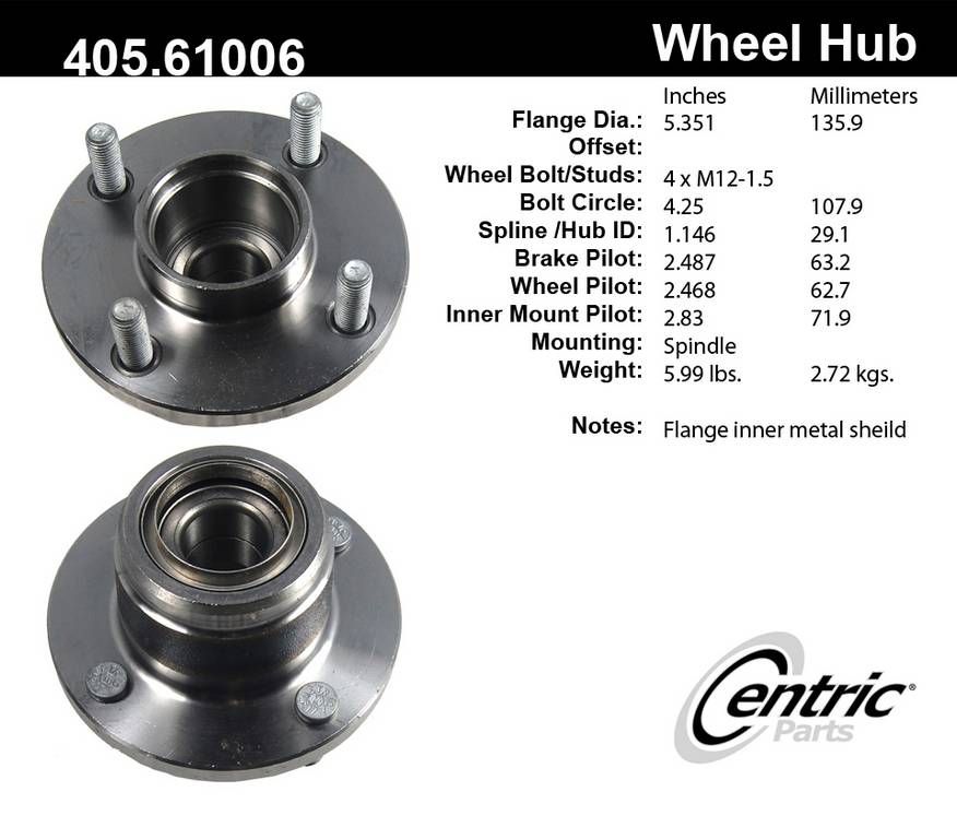 Ford Focus Wheel Bearing and Hub Assembly Replacement (Centric, Dorman
