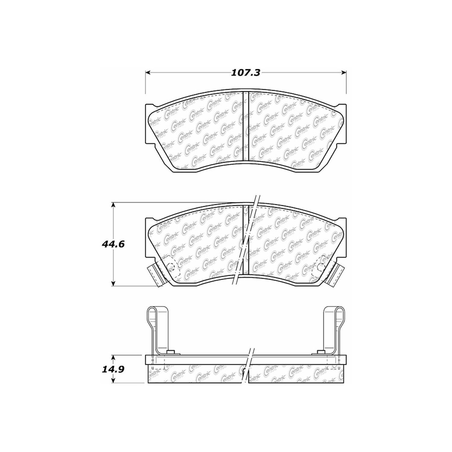 2001, 2000, 1999, 1998, 1997, 1996, 1995, 1994, 1993, 1992, 1991, 1990, 1989 Suzuki Swift Disc Brake Pad Set