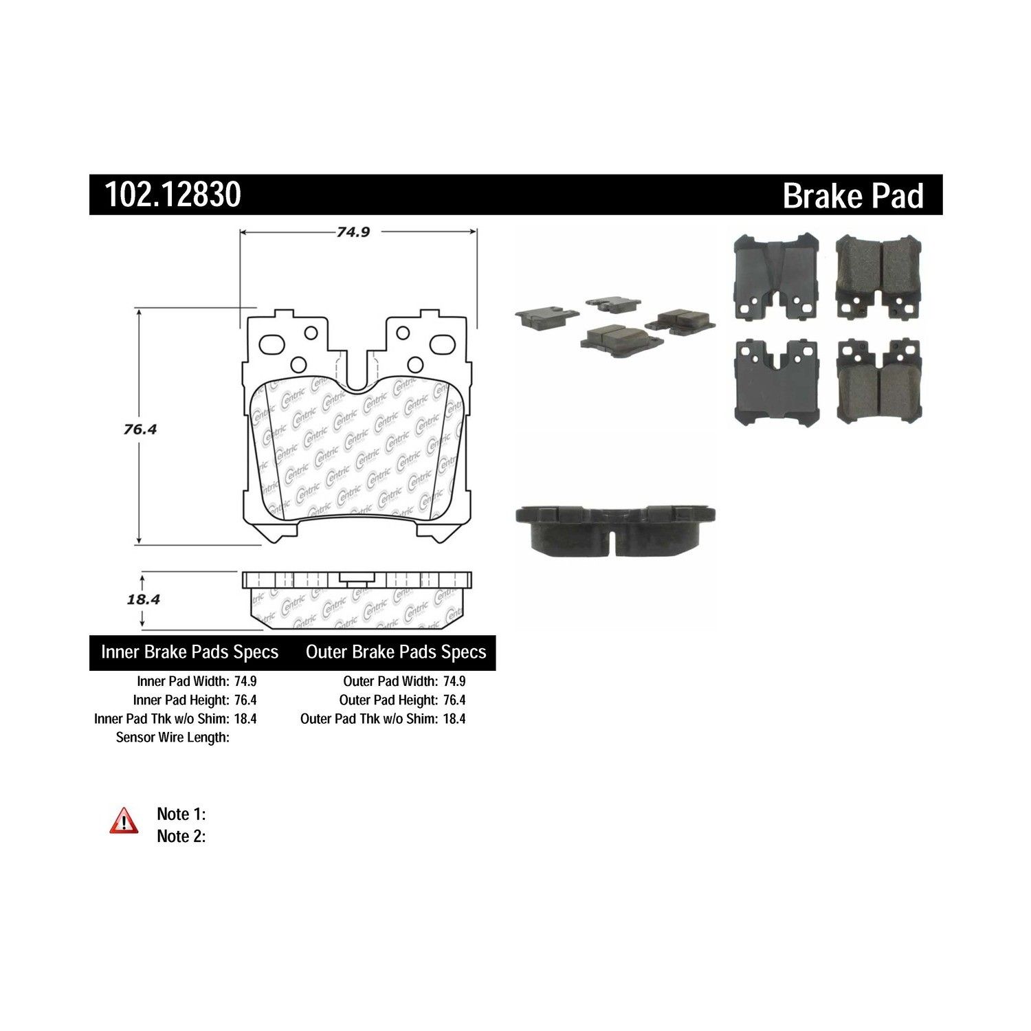 2023, 2022, 2021, 2020, 2019, 2018 Lexus LS500 Disc Brake Pad Set