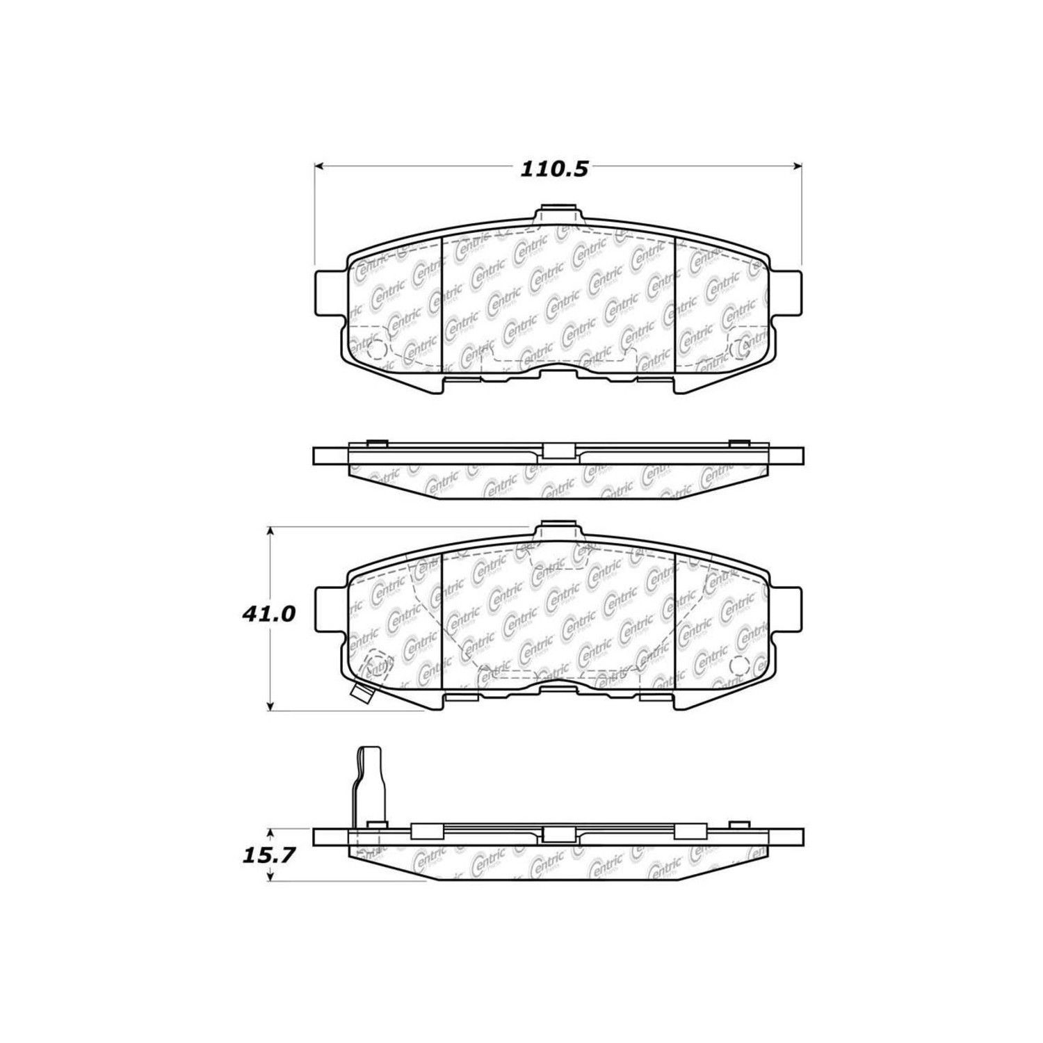 2006, 2005, 2004 Mazda MPV Disc Brake Pad Set