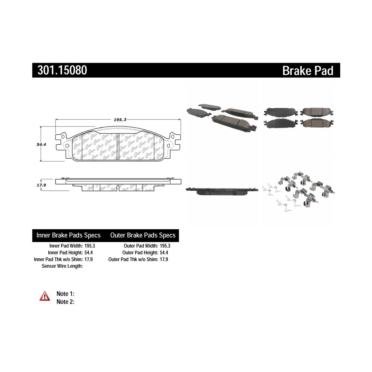 2019, 2018, 2017, 2016, 2015, 2014, 2013, 2012, 2011 Ford Explorer Disc Brake Pad Set