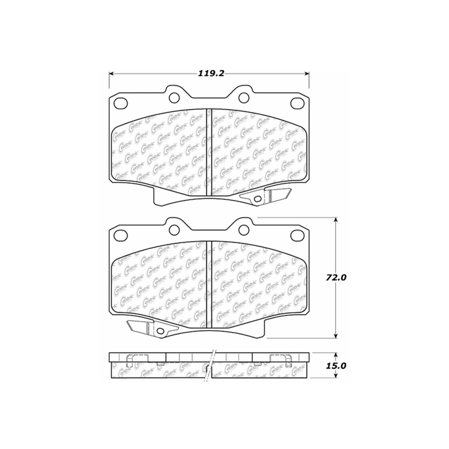 1997, 1996 Lexus LX450 Disc Brake Pad Set