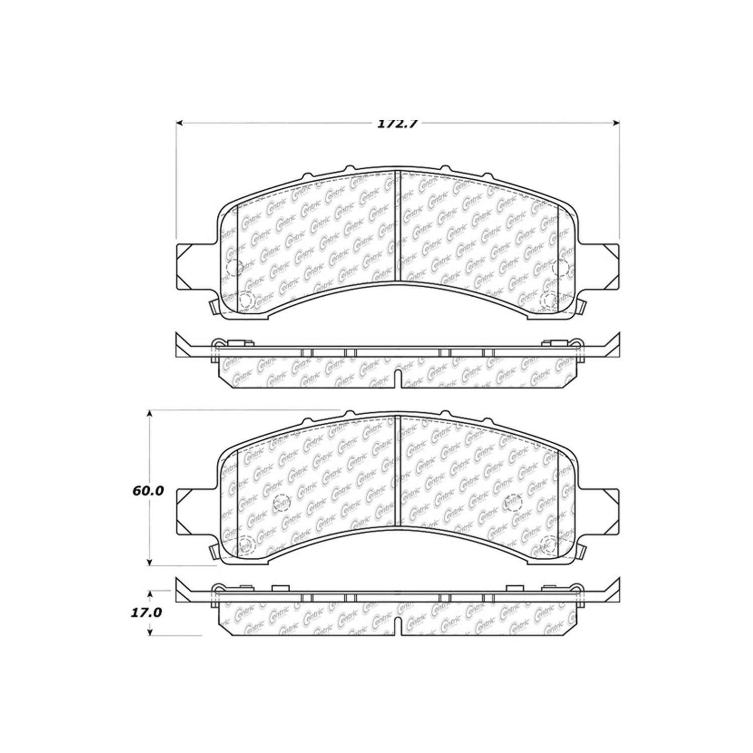 2006, 2005, 2004, 2003, 2002 GMC Yukon Disc Brake Pad Set